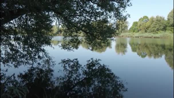 Paisagem Fluvial Danúbio Perto Regensburg Alemanha — Vídeo de Stock