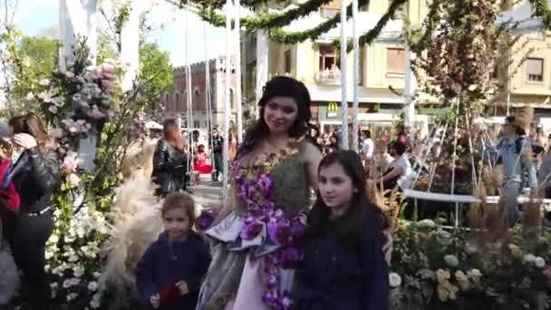 Timisoara Romania April 2019 Victory Square Timfloralis International Flower Festival — Stock Video