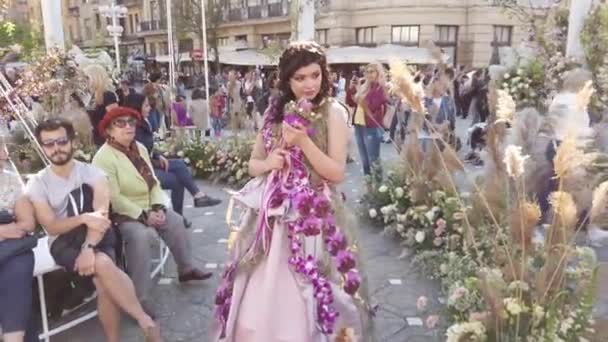 Timisoara Roménia Abril 2019 Victory Square Timfloralis Festival Internacional Flores — Vídeo de Stock