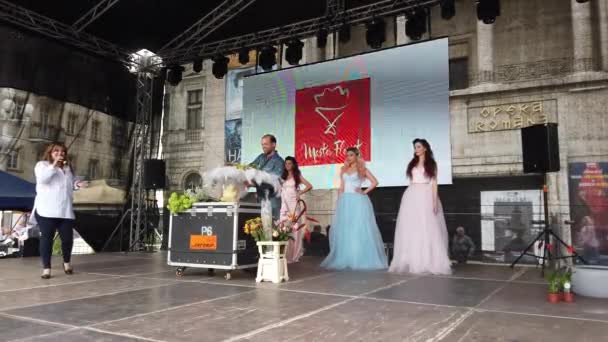 Timisoara Romania Nisan 2019 Timfloralis Uluslararası Çiçek Festivali Hollandalı Çiçekçi — Stok video