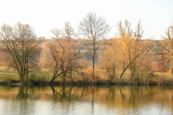 Ratisbona Alemania Panorama Puesta Sol Lago — Foto de Stock