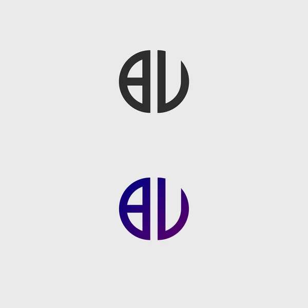 Brief Logo Vektor Vorlage Kreative Moderne Form Bunt Monogramm Kreis — Stockvektor