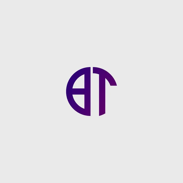 Letter Logo Vector Template Creative Modern Shape Colorful Monogram Circle — Stock Vector