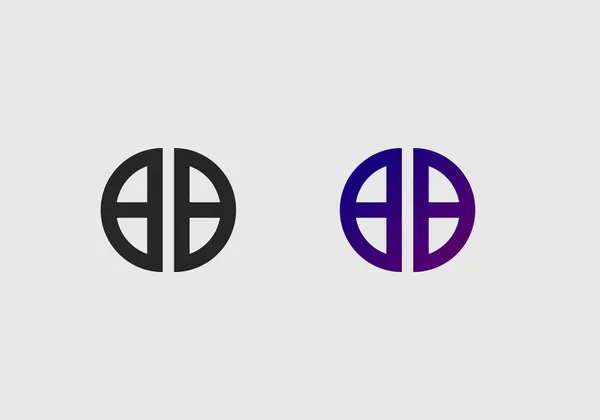 Initial Letter Logo Vector Template Creative Modern Monogram Circle Logo — Stock Vector