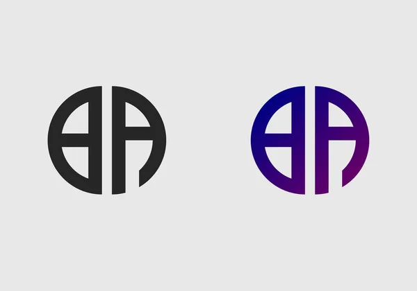 Brief Logo Vektorschablone Kreative Moderne Form Bunt Monogramm Kreis Logo — Stockvektor