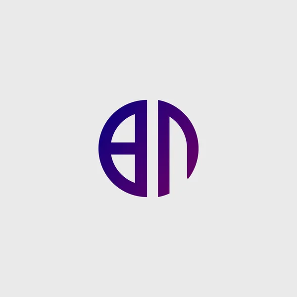 Initial Letter Logo Vector Template Creative Modern Monogram Circle Logo — Stock Vector