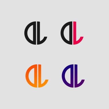 DL initial letter logo vector template | Creative modern monogram Circle logo