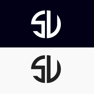 SD initial letter logo vector template | Creative modern monogram Circle logo
