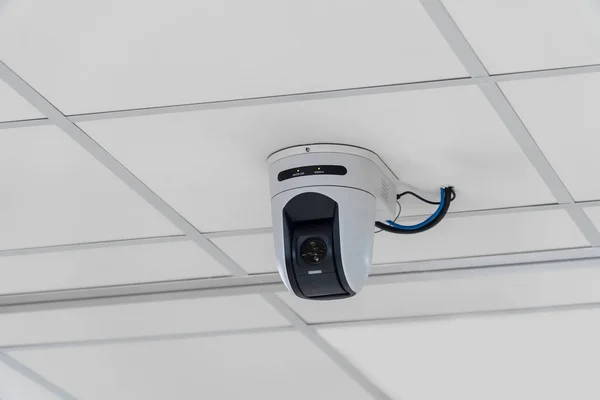 Indoor CCTV monitoring, security cameras inside a meeting room.