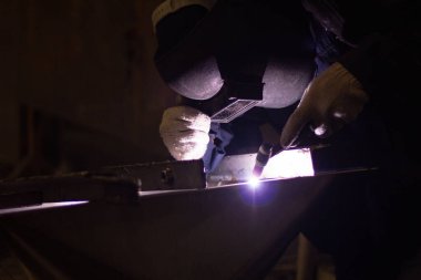 welder man in safety