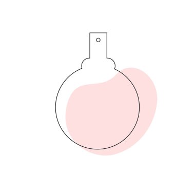 Düz çizgiler şeklinde narin bir parfüm şişesi. Kozmetik ürünü.