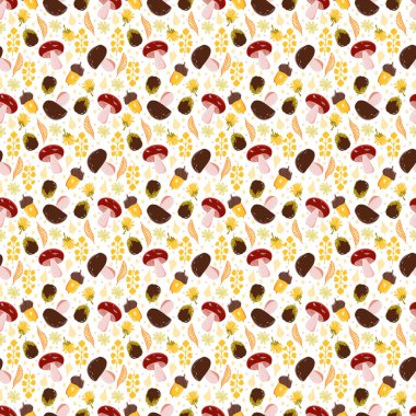 Şükran Günü 'nde pürüzsüz bir düzen. Tekstil veya kitap kapakları, imalat, duvar kağıtları, baskı, hediye paketi ve yapıştırma kitabı için şenlikli sonbahar arkaplanı.