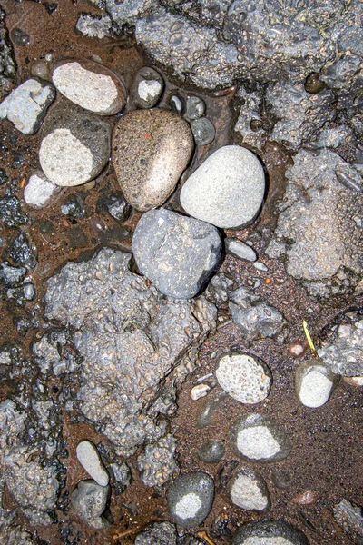 河流中的岩石 石头背景 — 图库照片