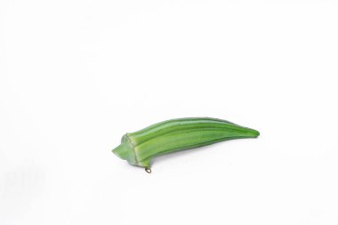 Fresh okra ( Lady Fingers ) isolated on a white background