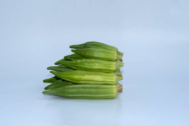 fresh okra ( Lady Finger ) isolated on white background