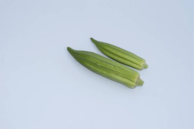 fresh okra ( Lady Finger ) isolated on white background