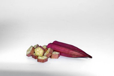 fresh okra ( Lady Finger ) isolated on white background