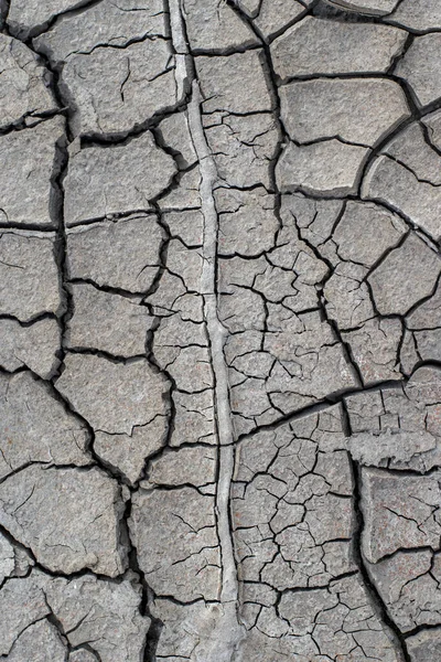 Der Boden Hat Risse Foto Von Oben Für Einen Hintergrund — Stockfoto