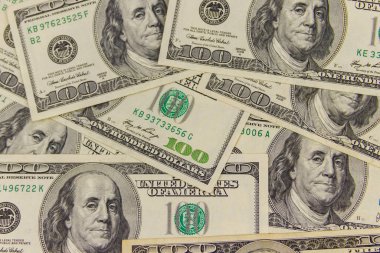 Yüz dolarlık banknotların arka planı