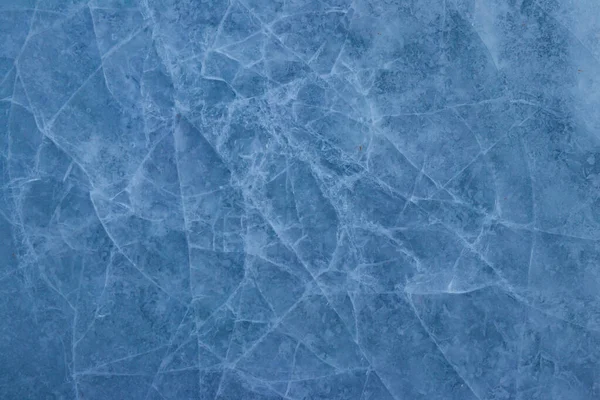 Struktura Popraskaného Ledu Zimní Pozadí — Stock fotografie