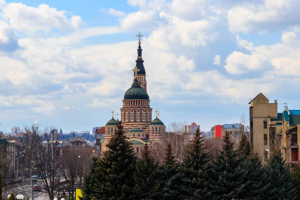 Vista Catedral Anunciação Kharkov Ucrânia — Fotografia de Stock