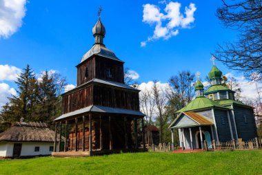 Ukrayna 'nın Pereyaslav kentindeki Açık Hava Halk Mimarisi ve Ortanca Naddnipryanschina Halk Yolları Müzesi