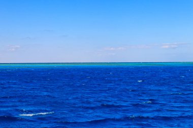 Hurghada, Mısır 'daki Kızıl Deniz manzarası