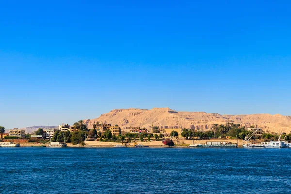 Vista Del Río Nilo Luxor Egipto — Foto de Stock