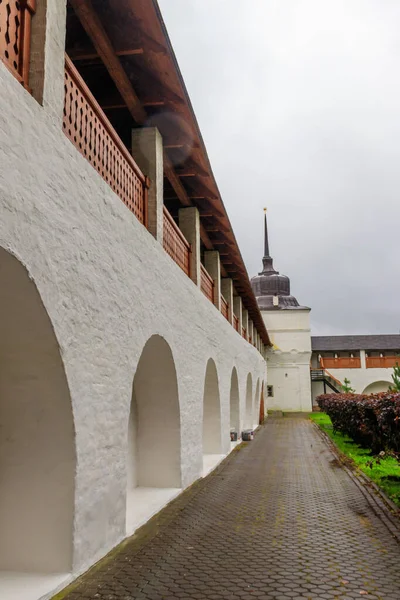 Turm Und Mauer Vvedensky Tolga Kloster Jaroslawl Russland — Stockfoto