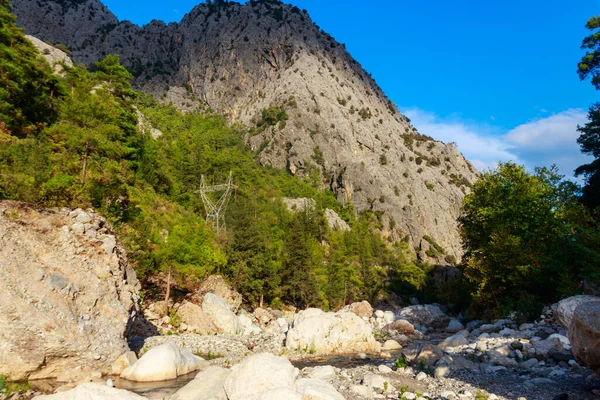 Pohled Horskou Řeku Kaňonu Kesme Bogaz Provincii Antalya Turecku — Stock fotografie