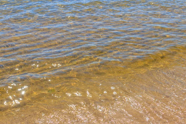 Sanfte Welle Des Meeres Sandstrand — Stockfoto