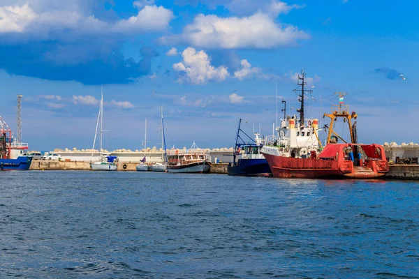 Fischtrawler Hafen Von Nessebar Bulgarien — Stockfoto