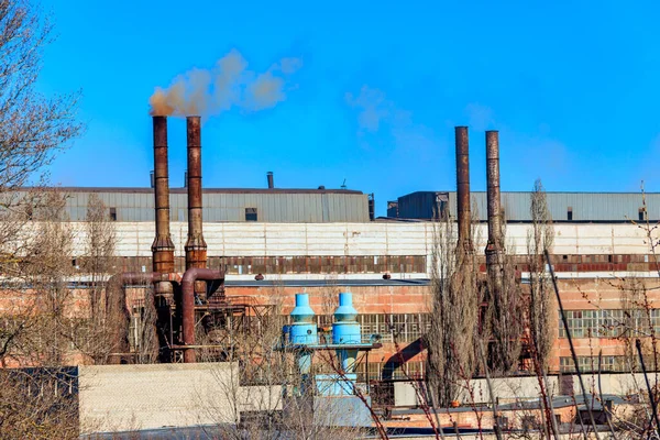 Industrielle Ansicht Der Alten Fabrik — Stockfoto