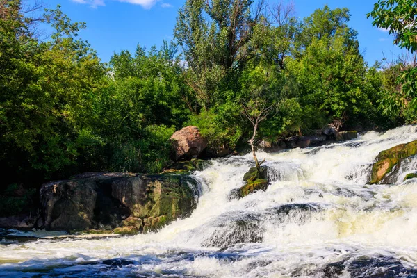 Водопад Реке Ингулец Кривом Роге Украина — стоковое фото