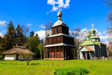 Ukrayna 'nın Pereyaslav kentindeki Açık Hava Halk Mimarisi ve Ortanca Naddnipryanschina Halk Yolları Müzesi