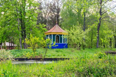 Pereyaslav, Ukrayna 'da küçük ahşap bir çardak.