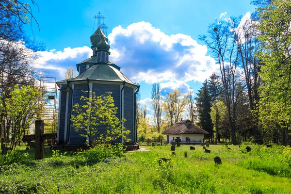 Old Wooden Church Open Air Museum Folk Architecture Folkways Middle — Stock Photo, Image