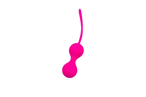 Ben Balls Geisha Balls Isolated White Background Pink Double Vaginal — Stockfoto