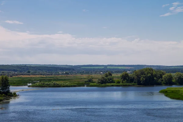 Vista Sobre Rio Dnieper Ucrânia — Fotografia de Stock