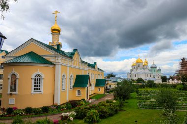 Diveyevo, Rusya 'daki Kutsal Trinity-Saint Seraphim-Diveyevo manastırı manzarası