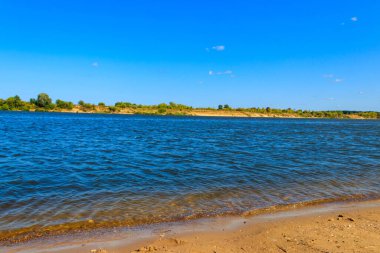 Rusya 'daki Oka Nehri manzarası