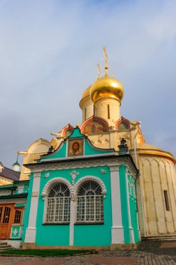 Rusya 'nın Sergiev Posad kentindeki Trinity Lavra Katedrali