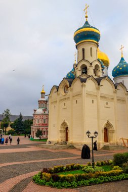 Sergiev Posad, Russia - August 15, 2019: Holy Spirit church of Trinity Lavra of St. Sergius in Sergiev Posad, Russia