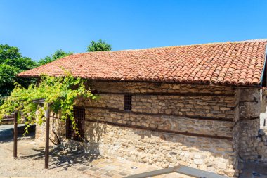 Bulgaristan 'ın Nessebar kentindeki Kutsal Kurtarıcı Kilisesi. UNESCO Dünya Mirası