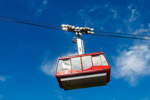 Kabel Bil Linbana Leder Till Topp Tahtali Berg Antalya Provinsen — Stockfoto