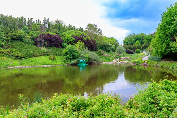 Blick Auf Den Teich Sofiyivka Park Uman Ukraine — Stockfoto