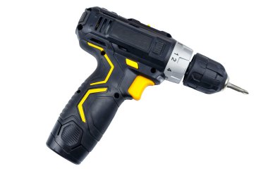 Beyaz arka plan üzerinde izole Akülü tornavida