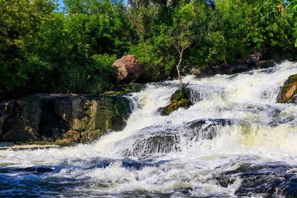 Cascada Río Inhulets Kryvyi Rih Ucrania — Foto de Stock