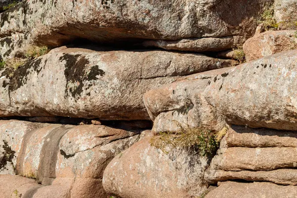 Textura Natural Uma Rocha Precipício Montanha Fundo — Fotografia de Stock