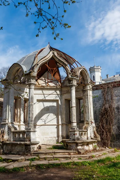 Velho Mirante Parque Palácio Sharovka Região Kharkov Ucrânia — Fotografia de Stock